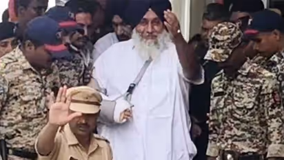 Shiromani Akali Dal (SAD) chief Sukhbir Singh Badal being discharged from hospital (File Photo/ANI)