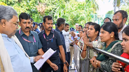 Outgoing Karnataka Chief Minister Siddaramaiah listened to public grievances at Kaveri residence (Photo/Karnataka CMO)