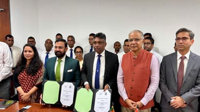 MoU signing between India and Sri Lanka (Photo: X@IndiainSL)