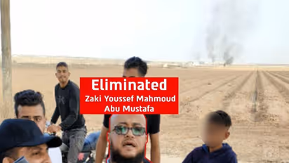 Zaki Youssef Mahmoud Abu Mustafa (in red outline) served as the Nukhba commander of the Khan Yunis Brigade of the Palestinian Islamic Jihad terrorist organisation (Photo/X@IDF)