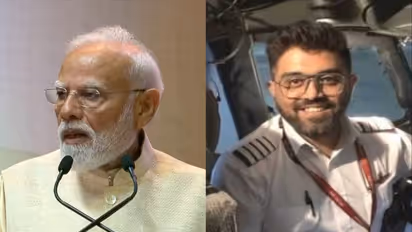 PM Narendra Modi and Capt Smit Machchhar (Photo/ANI & MEA)