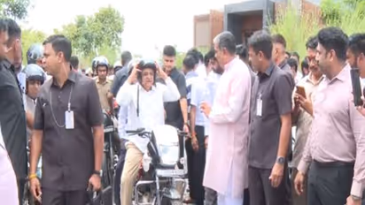 Gujarat CM Bhupendra Patel welcomes Bike Yatra at Sanand (Photo/GujaratCMO)