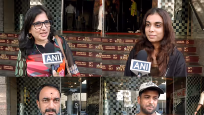 Cinemagoers after watching first day show of Yami Gautam's Nayyi Navelli (Photo/ANI)