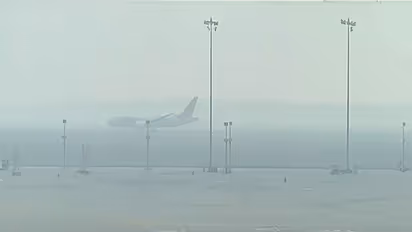 Visual from Delhi's IGI airport engulfed in thick smog (File Photo/ANI)