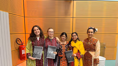 BASC Research Associate Aisha Baloch during Human Rights Week 2025 (Photo/ANI)