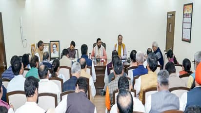 Haryana CM Nayab Singh Saini holds key meeting (Photo/ANI)