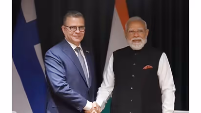 Prime Minister Narendra Modi holds bilateral meeting with Finland's Prime Minister Petteri Orpo Frostadottir (Photo/DD/ANI)
