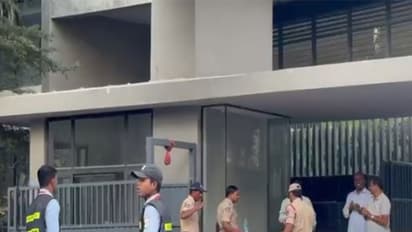 Police deployed outside BRS leader residence during house arrest (Photo/ANI)