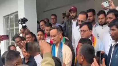 APCC President Gaurav Gogoi at ‘Samay Paribartanor’ yatra (Photo/ANI)