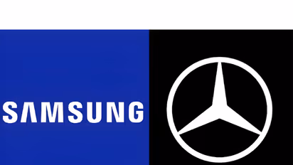 Samsung Logo (Image/@SamsungNewsIN/@MercedesBenz)