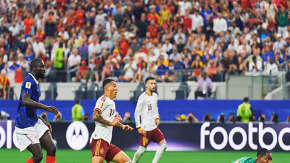 Spain and France players in action (Photo: X/@SEFutbol)