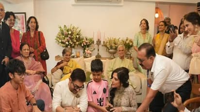 Aamir Khan and Gauri Spratt (Photos/instagram/@spicesocial)