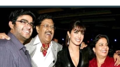 Sidharth Chopra, Dr Ashok Chopra, Priyanka Chopra, Madhu Chopra (L to R) (Photo/Instagram/@priyankachopra)