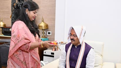 Uttar Pradesh Deputy Chief Minister Keshav Prasad Maurya celebrating Raksha Bandhan (Photo X/ Keshav Prasad Maurya)