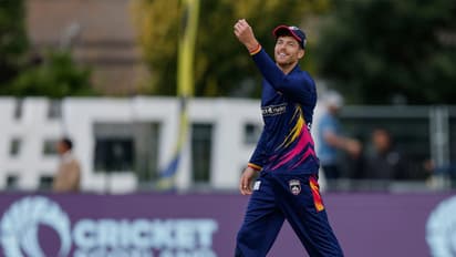 Mitchell Santner of Edinburgh Castle Rockers during Match. (Photo/ETPL)