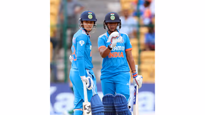 Smriti Mandhana and Harmanpreet Kaur. (Photo: ANI)