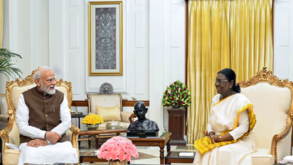 Prime Minister Narendra Modi with President Droupadi Murmu (File Photo/ANI)