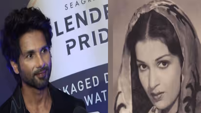 Shahid Kapoor (Image source/ ANI), Legendary actress Kamini Kaushal (Image source/ Instagram/ Kareena Kapoor Khan)