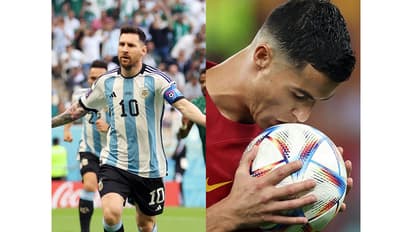 Lionel Messi and Cristiano Ronaldo. (Photo: ANI)