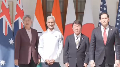 India-Australia- Japan-US QUAD FMs click family photo (Photo/ANI)