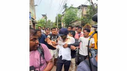 TMC MP Abhishek Banerjee roughed up by unidentified people during his visit to Sonarpur (File Photo/ANI)