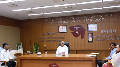 Gujarat Chief Minister Bhupendra Patel (centre) (Photo/Gujarat CMO)