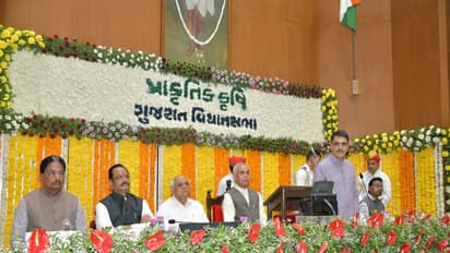 Governor of Gujarat Acharya Devvrat adressing atGujarat Legislative Assembly (Photo/ANI)