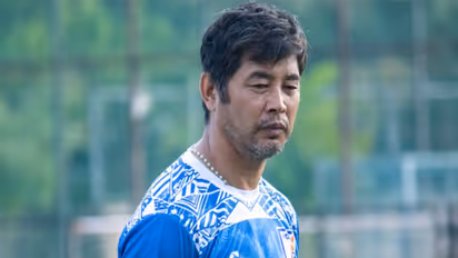India head coach Crispin Chettri during training session (Image: AIFF media)