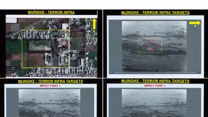 Muridke Lashkar training base before and after missile impact during Operation Sindoor (File Photo/ANI)