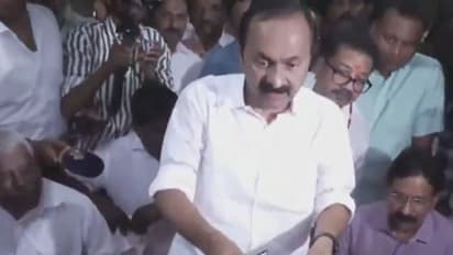Kerala LoP and senior Congress leader VD Satheesan files nomination for assembly polls (Photo/ANI)