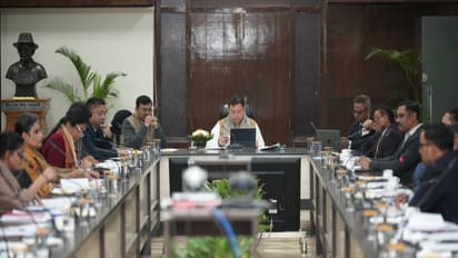 Uttarakhand CM Pushkar Singh Dhami chairs review meeting (Photo/ANI)