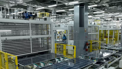 A Solar PV ( photovoltaic) manufacturing unit (File Photo/ANI)