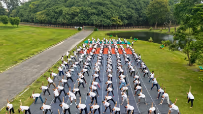 International Yoga Day celebrations in West Bengal (Photo/ANI)