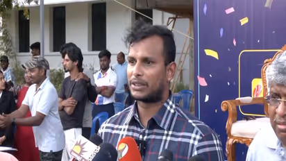 Indian cricketer T Natarajan (Photo: ANI)