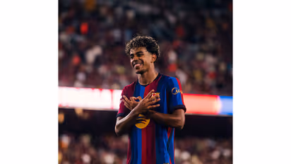 Lamine Yamal. (Photo: @FCBarcelona X)