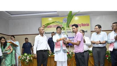 Assam Agriculture Minister Pijush Hazarika at an event.(Photo/ANI)