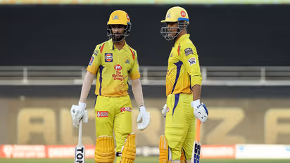 MS Dhoni and Ruturaj Gaikwad. (Photo/ANI)