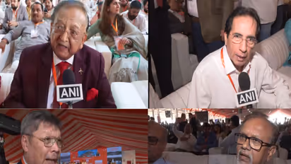 Industry leaders at Jewar Airport inauguration (Photo/ANI)