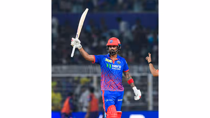 DC's KL Rahul against KKR in IPL 2026. (Photo/ANI)