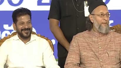 Telangana Chief Minister A. Revanth Reddy and AIMIM chief Asaduddin Owaisi (Photo/ I&PR Telangana)