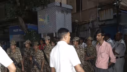 Central forces deployed outside former West Bengal CM Mamata Banerjee's residence (Photo/ANI)