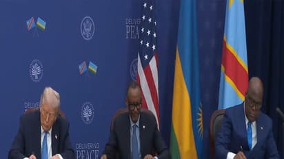US President Donald Trump, Rwanda President Paul Kagame, and Democratic Republic of Congo President Felix Tshisekedi (Photo/Youtube of The White ouse)