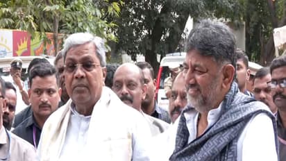 Karnataka CM Siddaramaiah with Deputy CM DK Shivakumar (Photo/ANI)