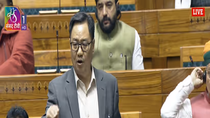 Union Parliamentary Affairs Minister Kiren Rijiju (Photo/Sansad TV)