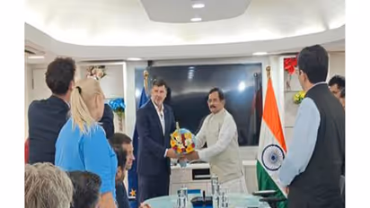 MoS Power Shripad Naik holds talks with EU Parliament committee on energy cooperation (Photo/ANI)