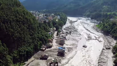 Fash flood in Nepal (Photo/ANI)