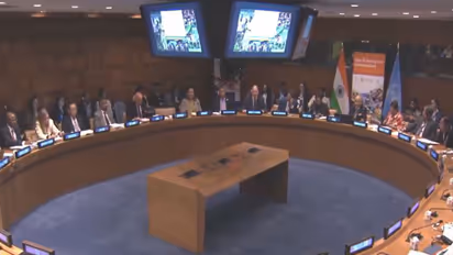 Permanent Representatives of partner nations at Ninth Annual India-UN Development Partnership Fund Event. (Photo/@IndiaUNNewYork )