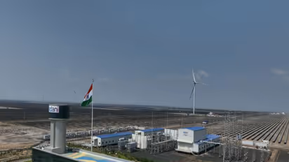 A view of Khavda Renewable Energy Park in Gujarat’s Kutch (Photo/ANI)