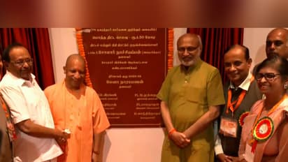 CP Radhakrishnan and CM Yogi inaugurates new 'Sataram Bhawan' in Varanasi's Sigra (Photo/ANI)