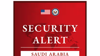 US issues security alert for Saudi Arabia (Photo/X/@TravelGov)